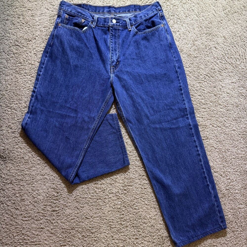 Levis 550 Jeans Mens 38x30 Blue Casual Relaxed Straight Leg Denim Pants
